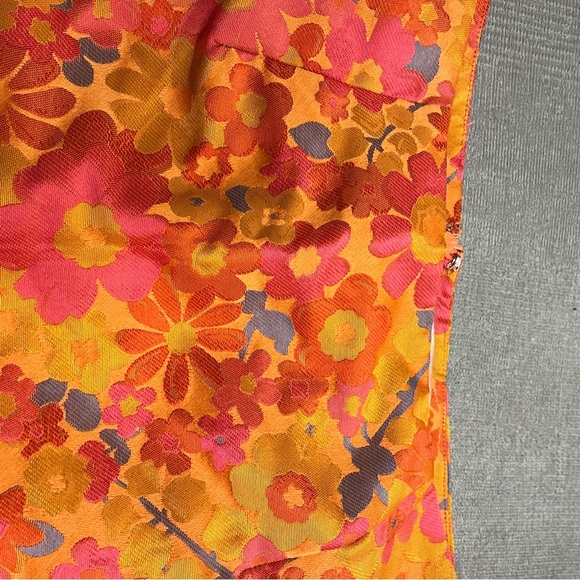 Anthropologie Hutch Floral Mini Skirt in Vibrant Pink and Orange Colors M - Picture 2 of 6
